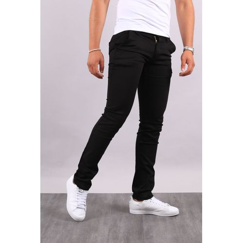 Generic Pantalon hommes noir, pantalon Chino slim à prix pas cher