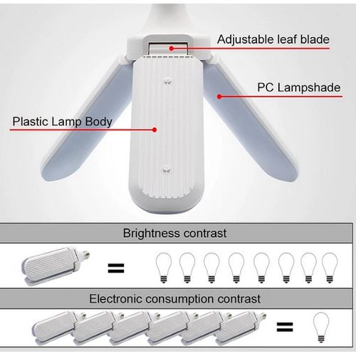 Generic Lampe de plafond à lame 36 W pliable Super lumineux à prix pas cher