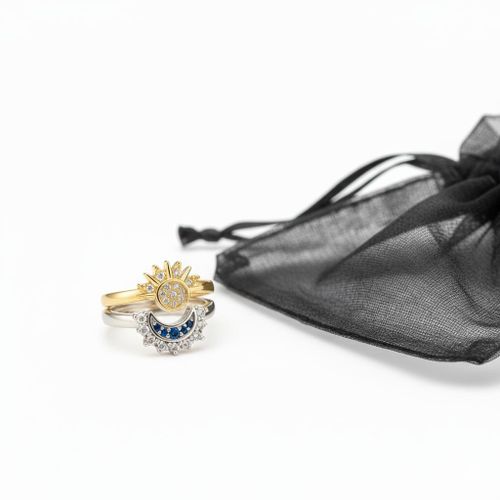 product_image_name-Generic-Bague Couple Soleil & Lune en acier inoxydable 304-3