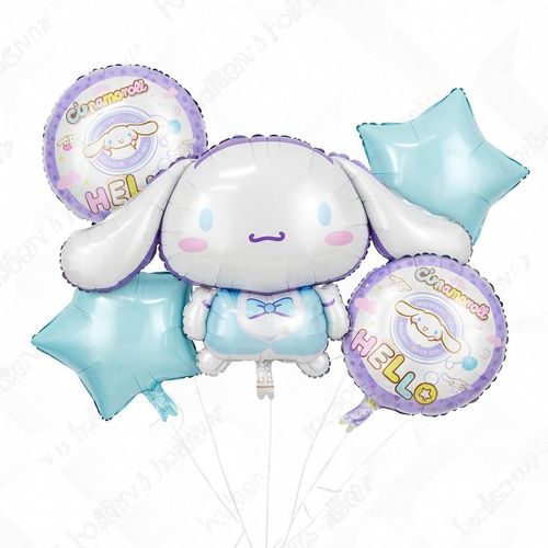 product_image_name-Generic-Pack Ballons Cinnamoroll – Bouquet de Ballons en Aluminium Thème Sanrio Cinnamoroll-1