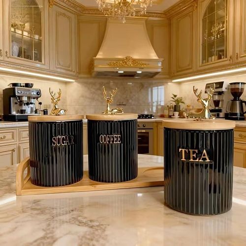 product_image_name-Generic-Ensemble de bocaux pour thé, café et sucre avec plateau-6