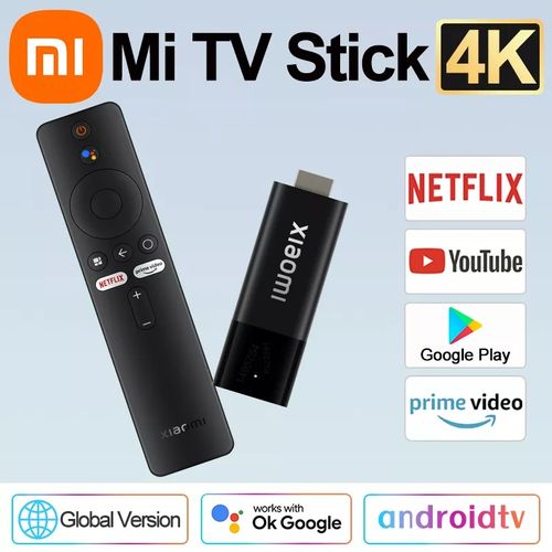 XIAOMI Nouveau Model 2023 Mi TV Stick 4K Version Globale Google Assistant Netflix Chromecast