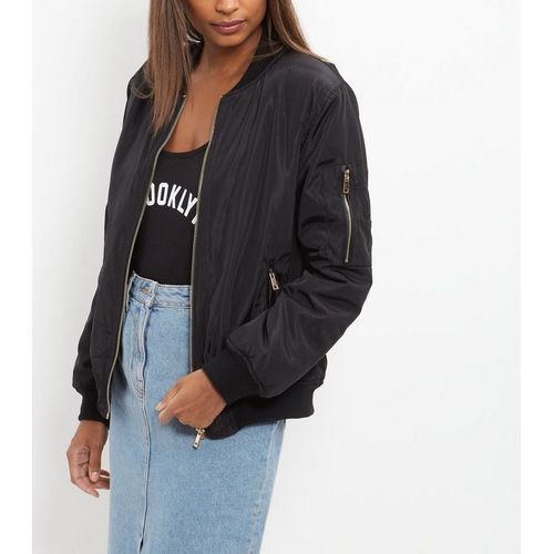 product_image_name-Generic-Bomber Jacket femme Slim noir-2