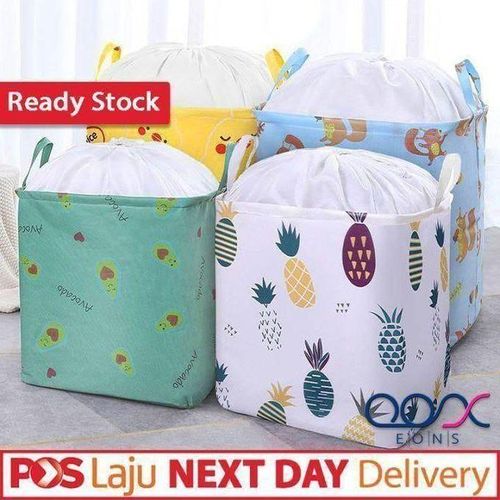 product_image_name-Generic-Panier à Linge Pliable Motif Cactus – Beige Nature-2