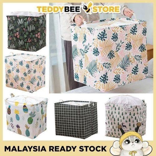 product_image_name-Generic-Panier à Linge Pliable Motif Cactus – Beige Nature-8