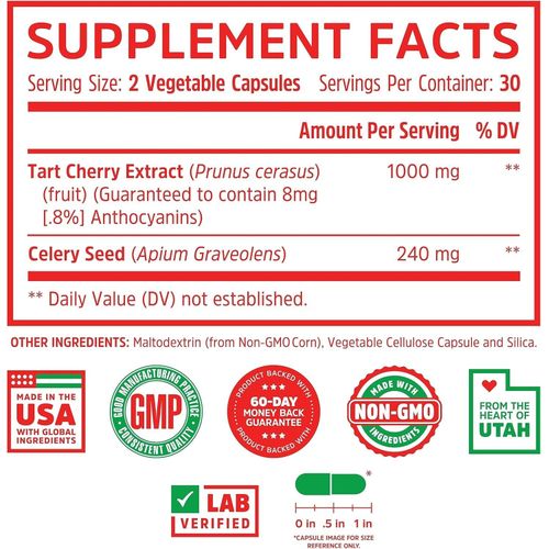 product_image_name-Zhou Nutrition-Tart Cherry Extract Plus  Celery Seed,Advanced Uric Acid Cleanse for Joint Comfort, Healthy Sleep -5