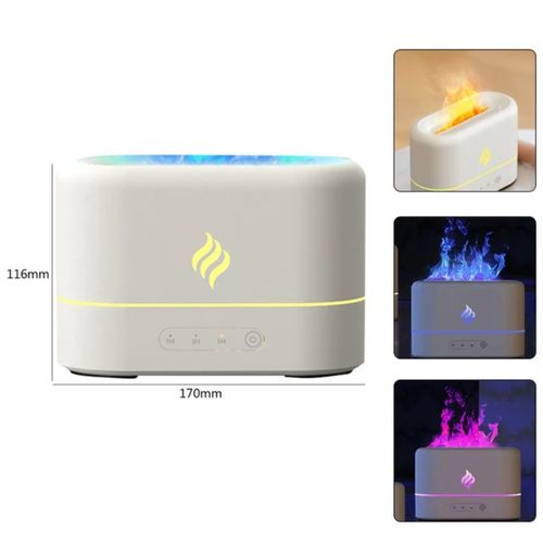 Diffuseur D'huile Essentielle Et D'arôme De Flamme Volcanique 130ml,  Humidificateur D'air Portable Usb Avec Veilleuse Couleur Brumisateur Led -  Humidificateurs - AliExpress