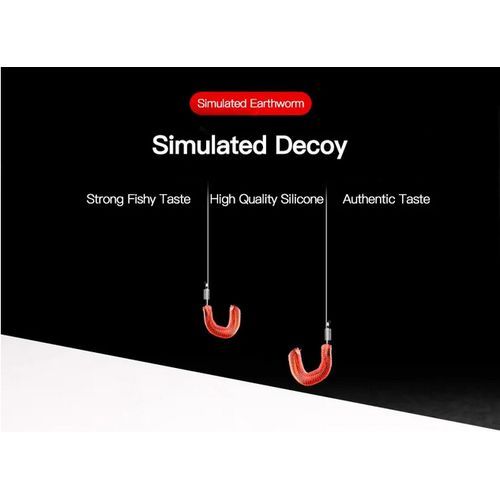 product_image_name-Generic-حزمة من 200 طعم ناعم للصيد في البحر والأودية، دودة حمراء واقعية لصيد السمك، دود الصيد من السيليكون، مميز برائحة السمك، طُعم صناعي.-5