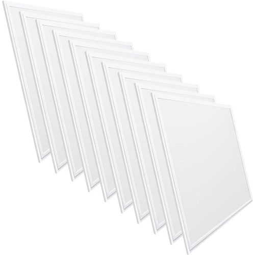 product_image_name-Generic-Lot de 10 panneaux LED Slim 60 x 60 cm, 55 W, 5000 lumens. Driver inclus. Panel LED pour espaces commerciaux, magasins et bureaux Classe énergétique A+++-1