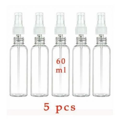 Generic 5 Flacons Vide 60 ml, Bouteille de Spray en Plastique