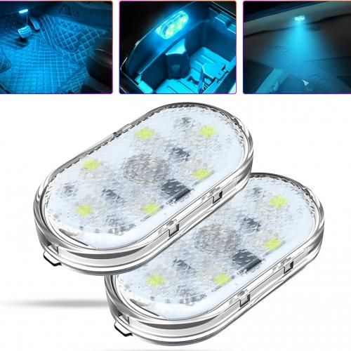 Mini lumière LED USB pour voiture, lumière d'ambiance intérieure