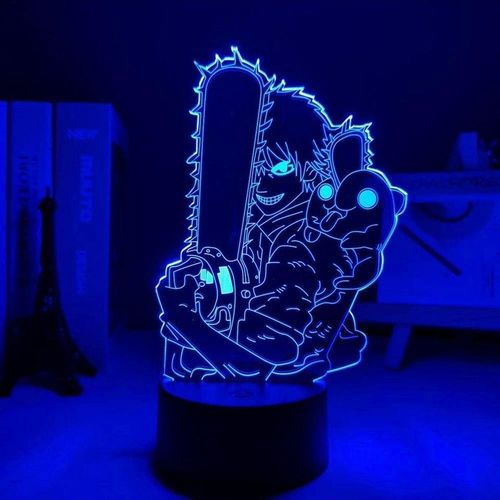 product_image_name-Generic-Chainsaw Man Denji Anime & Manga - Lampe 3D Veilleuse Night Light Led RGB-1