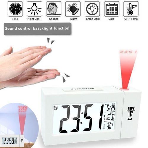 product_image_name-Generic-Réveil Numérique à commande vocale Horloge Affichage de Température & calendrier-1