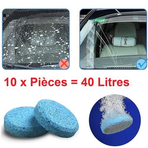 Generic 10 Pièces Anti-Pluie Lave-Glace Nettoyant Pare-Brise