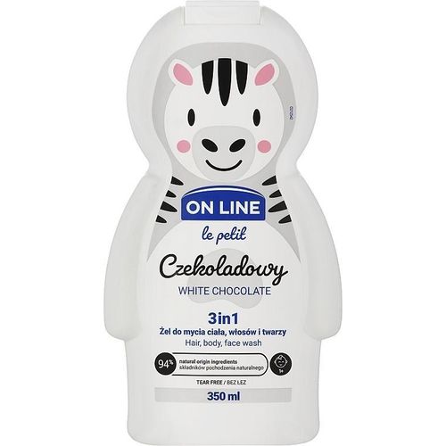 product_image_name-On Line-جل منظف 3 في 1 للأطفال – للوجه والجسم والشعر – شوكولاتة بيضاء – 350 مل-3