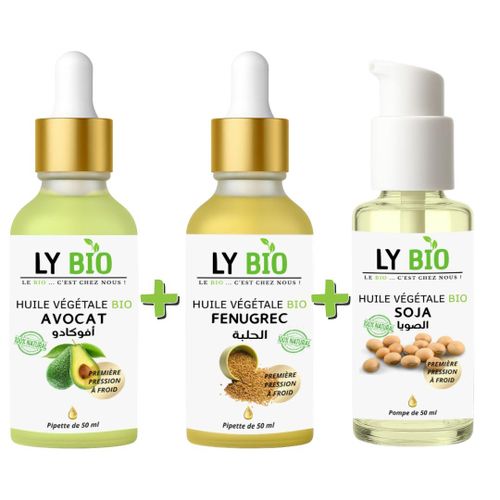 product_image_name-LY BIO-PACK HUILE AVOCAT 50ml - PIPETTE + HUILE FENUGREC 50ML - PIPETTE + HUILE SOJA 50ML - POMPE-1