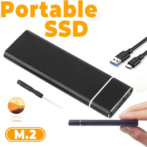 Boîtier SSD M.2 NVMe M.2 avec Transmission 10 Gbit/s, Adaptateur de boîtier  SSD