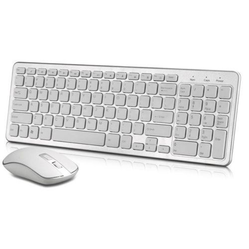 White Slim souris Bluetooth sans fil pour ordinateur portable