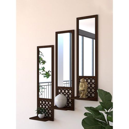 Generic Ensemble de 3 Miroirs Muraux avec étagère au Design Marocains à  prix pas cher