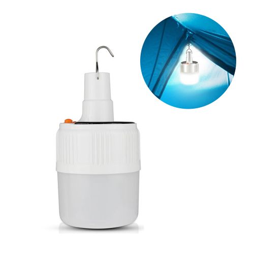 Lampe solaire Portable LED Rechargeable pour Camping - Comptoir des Lampes