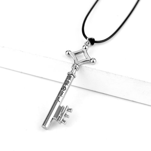 product_image_name-Generic-Collier Anime attaque sur Titan Eren clé métal Manga Cosplay-2