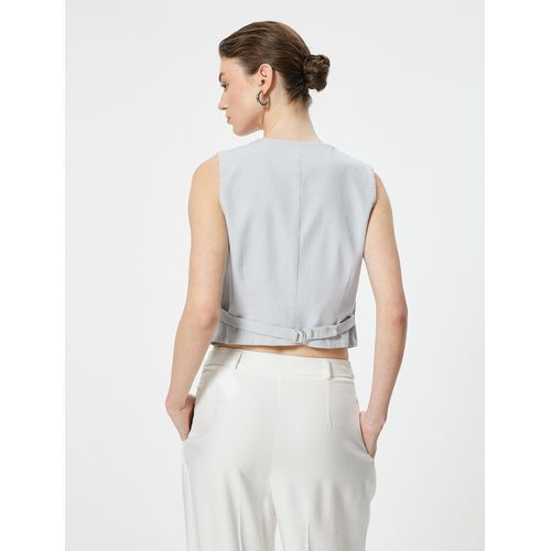 product_image_name-Koton-Gilet Pour Femme - Gris-4