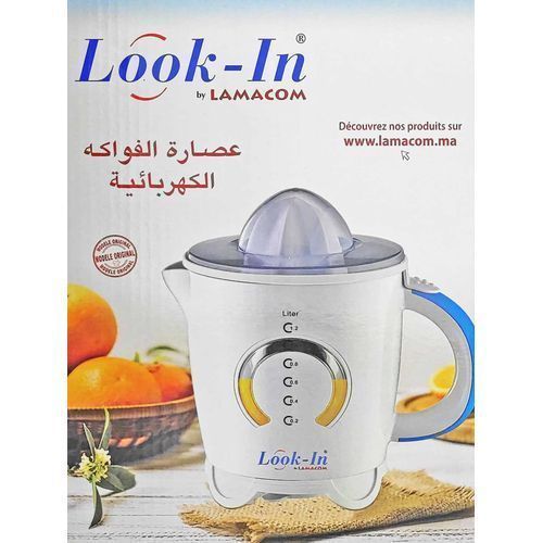product_image_name-Lamacom-Presse Agrumes Electrique 1.2 L - 40 W avec 2 cônes : Orange & Citron-2