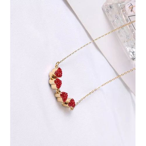 product_image_name-Generic-Collier Coeur rouge acier inoxydable  Le dernier modèle-4