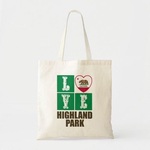 product_image_name-Generic-Tote Bag California Republic State Flag Heart Highland Park Unique, haute qualité-1