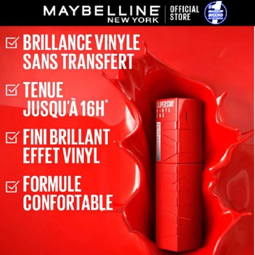 product_image_name-Maybelline-أحمر شفاه سائل - تأثير فينيل لامع - سوبر ستاي فينيل إنك - لون: 105 جولدن-7