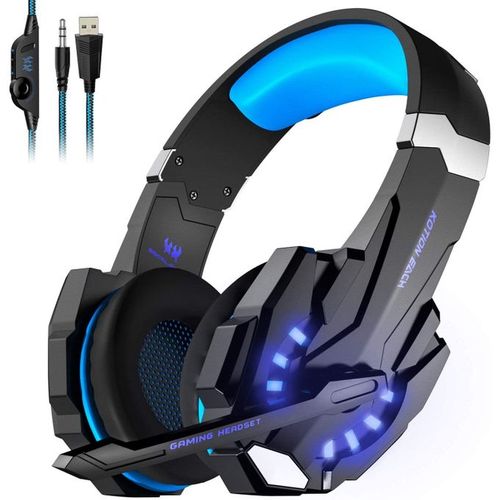 Kotion Each Casque Gamer Headset Gaming G9000 Lumière LED 3,5 mm