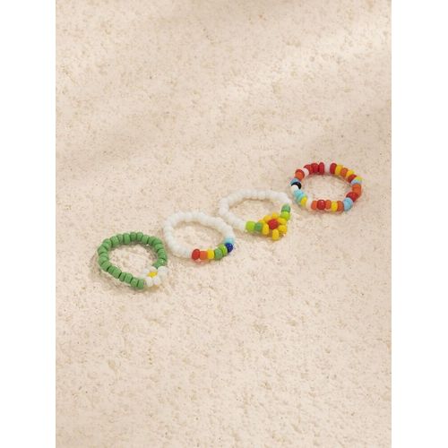 product_image_name-Generic-Pack de 4 Flower Fabuleuses bagues élastiques-3