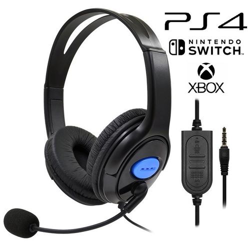 Generic Casque de jeu filaire avec micro 3.5MM stéréo pour PC, PS4, PS3,  XBOX, XBOX ONE à prix pas cher