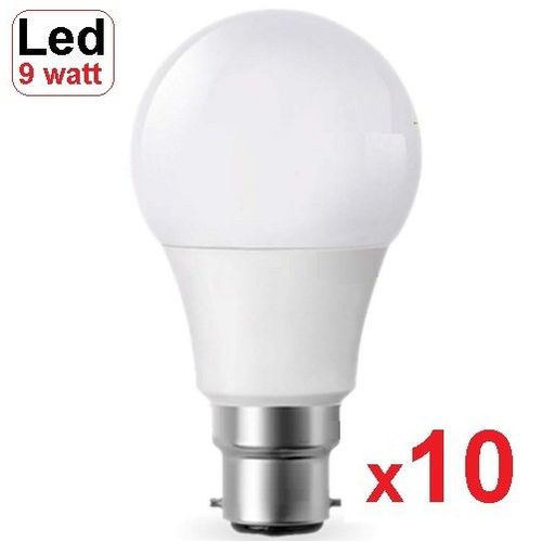 Generic Ampoule économique LED 9w B22, Basse Consommation Lumière Blanche  10 Pièces à prix pas cher