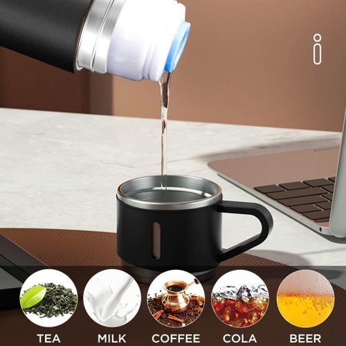 product_image_name-Generic-Thermos Café Inox 16oz – Bouteille Isotherme Sous Vide avec Tasse, Garde Chaud & Froid, Mug de Voyage Portable-2