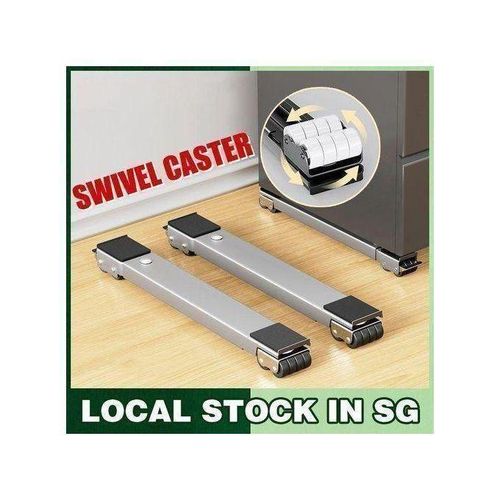 product_image_name-Generic-Support Réglable Noir pour Machine à Laver et Réfrigérateur-3