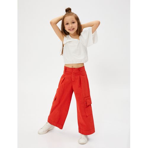 Pantalon rouge fille deals