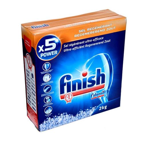 Finish Sel pour lave-vaisselle, fonction anticalcaire, plus de performance  du lave-vaisselle - Pack de 6, Total 12 kg : : Epicerie