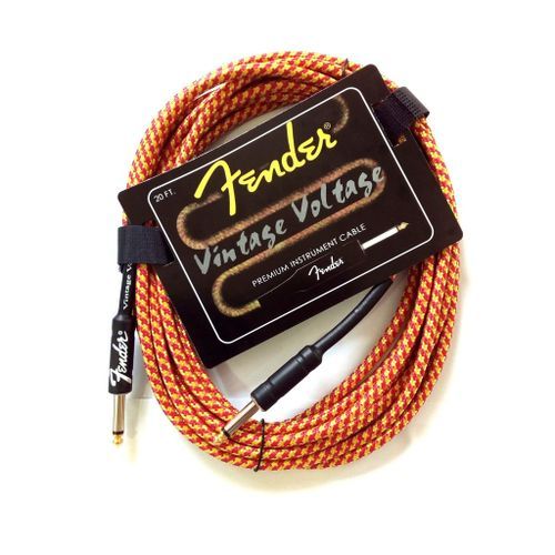 Fender cable guitare vintage voltage 3m professionnel.2x Jack