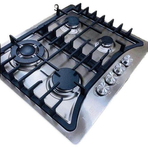 Plaque de cuisson encastrable gaz - inox - 3 feux