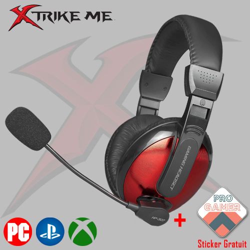 Xtrike Casque Gaming 40mm LED RGB avec Micro pour PC/PS4/XBOX HP