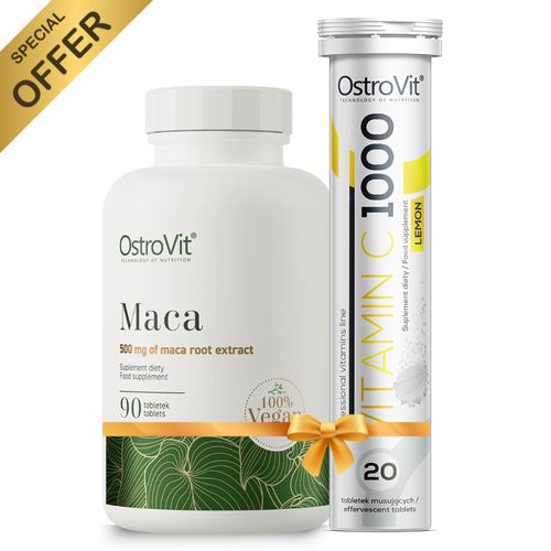 product_image_name-OstroVit-Pack Maca 90 Tabs + Vitamin C 1000mg 20Tabs-1