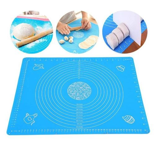 Tapis de pâtisserie silicone antidérapant 55x65 cm.