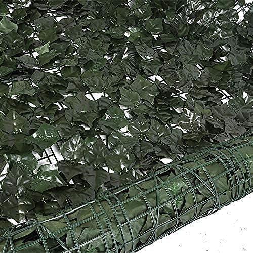 product_image_name-Generic-Treillis de feuilles de lierre avec rouleau de haie de feuilles artificielles, rouleau de tamis de treillis de lierre artificiel Protection UV Décoration murale pour intérieur et extérieu (1 m x 3 m, clôture de haie de lierre)-3
