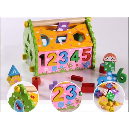 Generic Jouets de construction - Maison brico éducative en bois rwt-78 à  prix pas cher