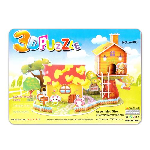 Generic les jeux de puzzle 3D de dessin animé 3D pour les enfants, maison à  prix pas cher