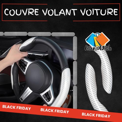  Couvre Volant Voiture Housse Universelle de Volant de