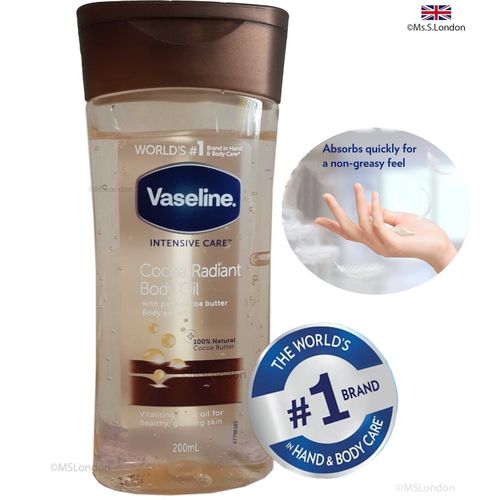 Vaseline Intensive Care Cocoa Radiant Body Gel Oil- 200ml à prix