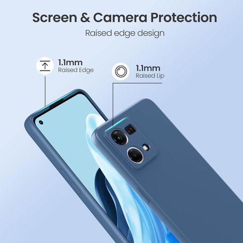product_image_name-Case-غطاء سيليكون لـ Oppo Reno 8 4G باللون الأزرق – حماية أنيقة وسهولة في التعامل-2