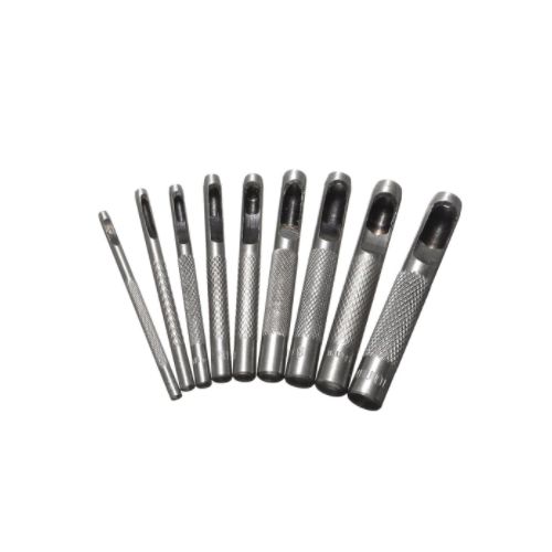 Generic Ensemble de 9 poinçons pour le cuir et le métal, en acier, trou  creux, coupe-ceinture, artisanat, outil professionnel 2.5mm-10mm à prix pas  cher